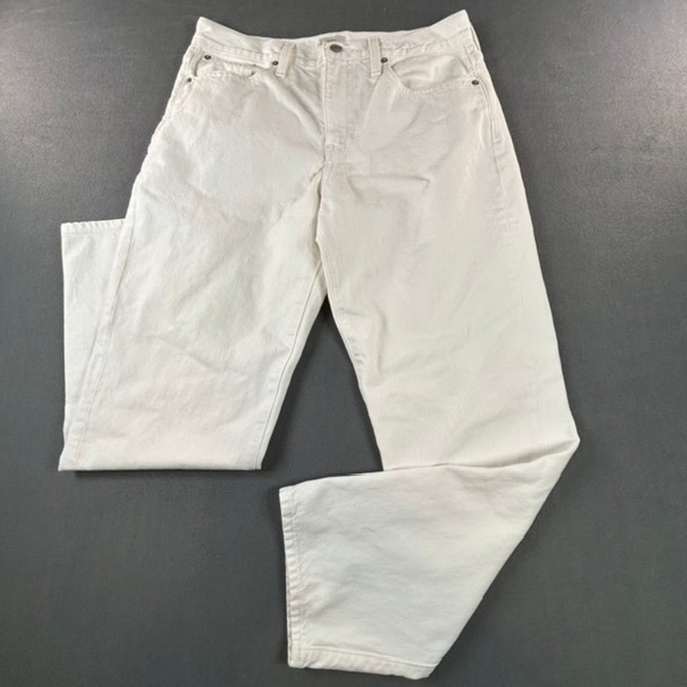 J. Crew Denim White Slouchy Boyfriend Jeans Stretch 28 Size 6